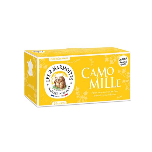【倉入れ】LE 2 MARMOTTES ハーブティー カモミール（30袋入）（ケース入数：10,ロット：1） / 紅茶 ティーバッグ 常温 送料無料