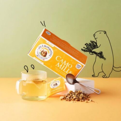 【倉入れ】LE 2 MARMOTTES ハーブティー カモミール（30袋入）（ケース入数：10,ロット：1） / 紅茶 ティーバッグ 常温 送料無料