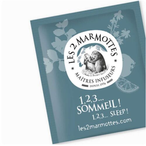 【倉入れ】LE 2 MARMOTTES ハーブティー レモンバーム＆カモミール（30袋入）（ケース入数：10,ロット：1） / 紅茶 ティーバッグ 常温 送料無料