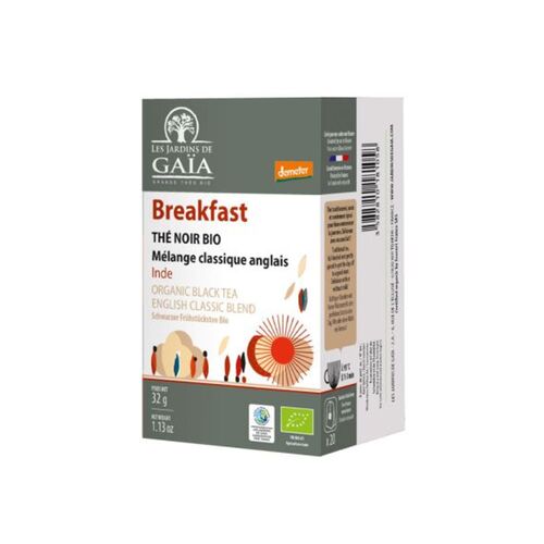 【倉入れ】LES JARDINS DE GAIA BIO ブレックファスト ティーバッグ（20袋入）（ケース入数：10,ロット：1） / 紅茶 ティーバッグ 常温 送料無料