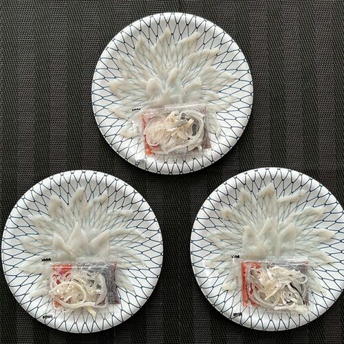 山口 「山賀」 トラフグ刺身3皿セット / ふぐ フグ 冷凍 送料無料