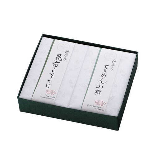 【上代厳守】料亭のご馳走 二撰 「昆布ふりかけ・ちりめん山椒」 / セット 常温 送料無料