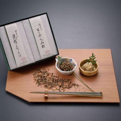 【上代厳守】料亭のご馳走 二撰 「昆布ふりかけ・ちりめん山椒」 / セット 常温 送料無料