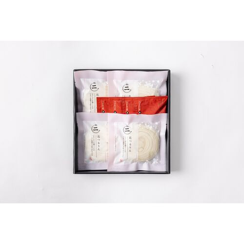花つるりん半生手延べうどんつゆ付き4食セット / 常温 送料無料