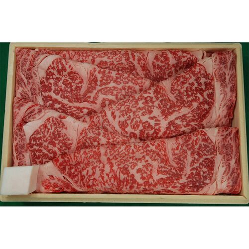 京都 「モリタ屋」 黒毛和牛ロースすき焼き用400g（割り下付） / 冷凍 送料無料