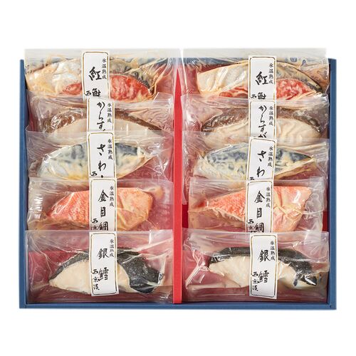 【父の日】鳥取 「山陰大松」 氷温熟成 西京漬けギフトセット 10切「凛」《お届け期間：2026年6月20日～2026年6月21日》 / 冷凍 送料無料