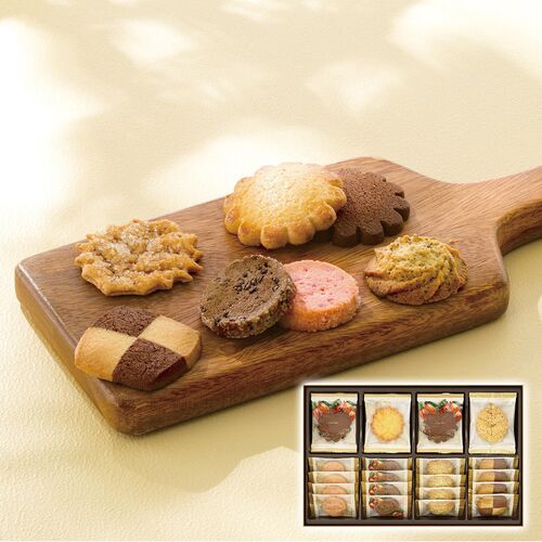 メリーチョコレート クッキーコレクション(カカオ・チョコレートチップ・ストロベリーチョコレートチップ・ジャンドゥヤ＆ホワイト・ダージリンティー各4枚・バター・リーフパイ各2枚) CC-N 1187-023 / 常温 送料無料 洋菓子 ギフト 詰め合わせ セット