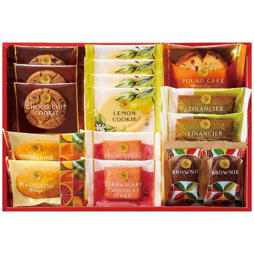 ひととえ スイーツファクトリー(オレンジマドレーヌ・ピスタチオフィナンシェ・ブラウニー各2個・ケーキ(ストロベリーショコラ2個・ブラウンシュガーパウンド1個)・クッキー(チョコチップ3個・レモン4個)) SFC-15 1190-020 / 常温 送料無料 ギフト 詰め合わせ セット