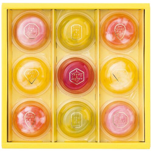 ひととえ ピッコロドルチェ(ピーチ＆グレープフルーツ・アップル＆パイン・マンゴー＆ライチ・レモン＆ライム各2個・カシス＆ストロベリー1個) PDB-10 1191-058 / 常温 送料無料 ゼリー ギフト 詰め合わせ セット