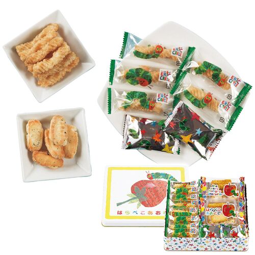 はらぺこあおむし おやつアソート(ひねり揚げ65g・おかき30g・おかき19g×2個) HA-20S 1194-066 / 常温 送料無料 おかき ひねり揚げ ギフト 詰め合わせ セット