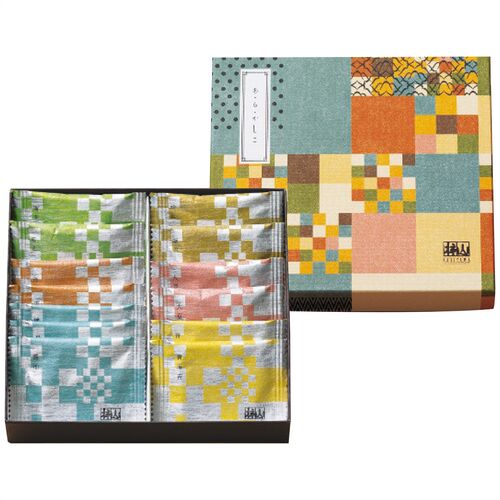 赤坂柿山 あ・ら・かしこ(ひとくち慶長(醤油3枚・青海苔2枚)・ひとくち豆柿・ひとくち海苔巻各2枚・古乃端(海老・胡麻各2粒)) AL-10 1195-018 / 常温 送料無料 おかき ギフト 詰め合わせ セット