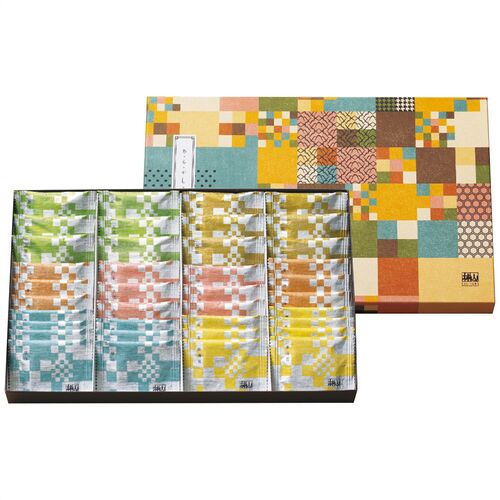 赤坂柿山 あ・ら・かしこ(ひとくち慶長(醤油・青海苔各7枚)・ひとくち豆柿・ひとくち海苔巻各6枚・古乃端(海老・胡麻各6粒)) AL-30 1195-032 / 常温 送料無料 おかき ギフト 詰め合わせ セット