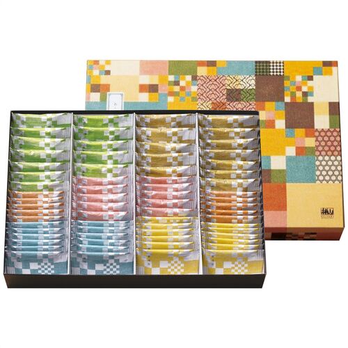 赤坂柿山 あ・ら・かしこ(ひとくち慶長(醤油・青海苔各12枚)・ひとくち豆柿・ひとくち海苔巻各10枚・古乃端(海老・胡麻各12粒)) AL-50 1195-044 / 常温 送料無料 おかき ギフト 詰め合わせ セット