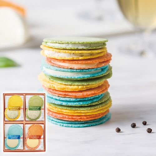 志満秀 クアトロえびチーズ(ブルーチーズ＆ハニー・カマンベール＆ブラックペッパー・モッツァレラ＆バジル・チェダー各4袋) QU-20 1199-028 / 常温 送料無料 せんべい ギフト 詰め合わせ セット