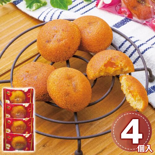 ひととえ 果実たっぷり ふじ林檎ケーキ 4個 RCB-5 1206-063 / 常温 送料無料 洋菓子 フルーツケーキ ギフト 詰め合わせ セット