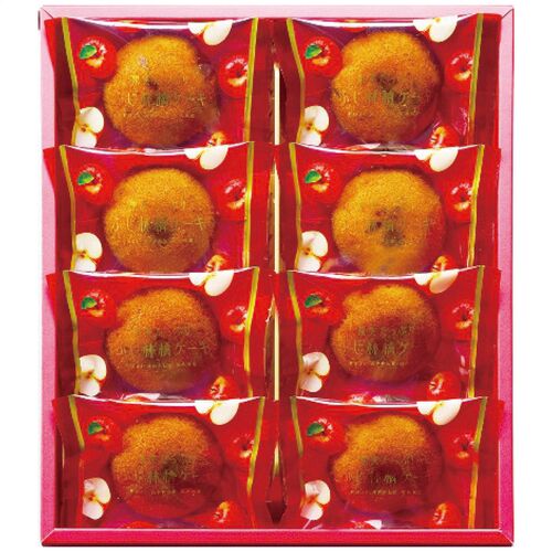 ひととえ 果実たっぷり ふじ林檎ケーキ 8個 RCB-10 1206-075 / 常温 送料無料 洋菓子 フルーツケーキ ギフト 詰め合わせ セット