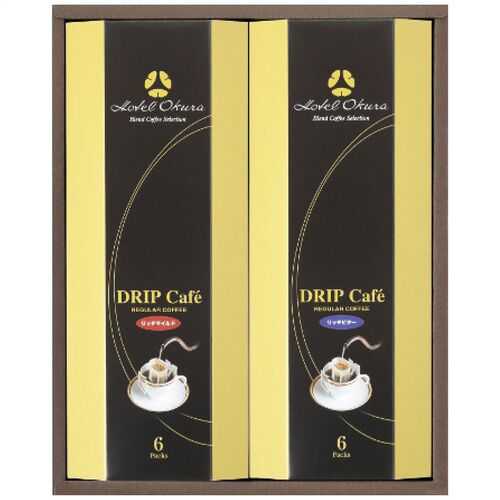ホテルオークラ オリジナルドリップ珈琲セット(リッチマイルド・リッチビター各(8g×6袋)1箱) MHO-BE 1212-066 / 常温 送料無料 コーヒー ギフト 詰め合わせ セット