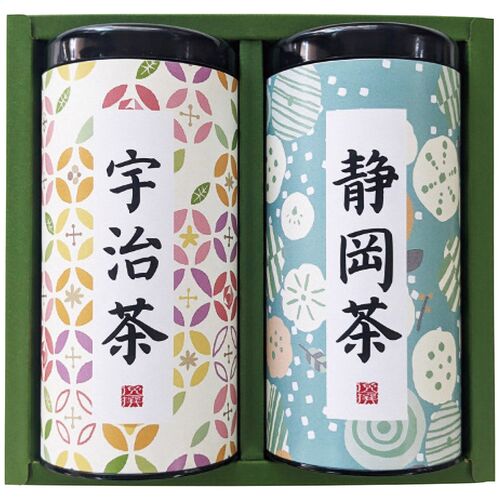 産地銘茶詰合せ（宇治茶110g・静岡茶110g各1缶） WR-30 1215-012 / 常温 送料無料 お茶 緑茶