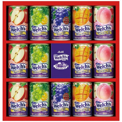 ウェルチ ウェルチギフト(コンコードグレープ2缶・アップル・マンゴーブレンド・ホワイトグレープ＆レモン・ピーチブレンド各3缶) W20T 1215-048 / 常温 送料無料 ジュース セット