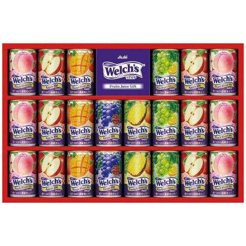 ウェルチ ウェルチギフト(コンコードグレープ・パインアップルブレンド各2缶・アップル・ピーチブレンド各6缶・マンゴーブレンド・ホワイトグレープ＆レモン各3缶) W30T 1215-050 / 常温 送料無料 ジュース セット