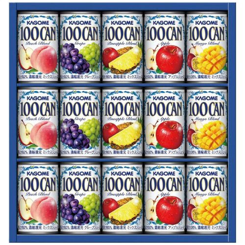 カゴメ フルーツジュースギフト(グレープ・パインアップルブレンド・ピーチブレンド・マンゴーブレンド・アップル各3缶) FB-20G 1216-064 / 常温 送料無料 ジュース セット