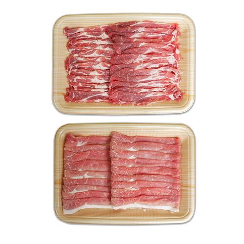 ボーノポーク岐阜 しゃぶしゃぶ食べ比べセット（もも500g、肩ロース450g） / 冷凍 送料無料