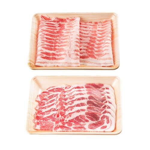 ボーノポーク岐阜 しゃぶしゃぶ＆焼肉 食べ比べセット 各350g / 冷凍 送料無料