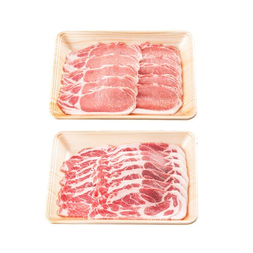 ボーノポーク岐阜 焼肉食べ比べセット（ロース400g、肩ロース400g） / 冷凍 送料無料