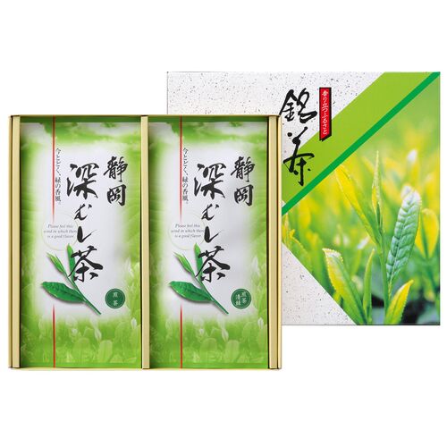 静岡銘茶 深むし茶（煎茶80g×1、煎茶(清緑)80g×1） / 緑茶 お茶 常温 送料無料