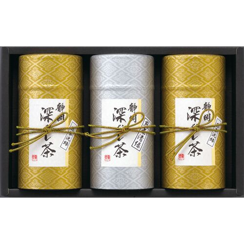 静岡銘茶 深むし茶（煎茶(清緑)100g×1、煎茶(洸緑)100g×2） / 緑茶 お茶 常温 送料無料