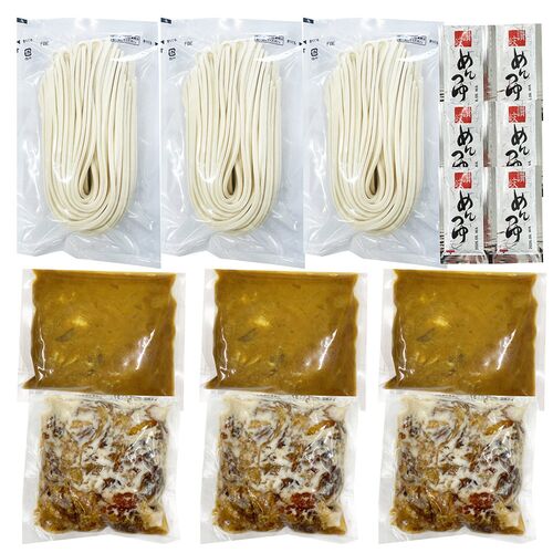 香川 オリーブ牛入り とろけるすじ煮込み＆カレーうどん6人前 / 冷凍 送料無料