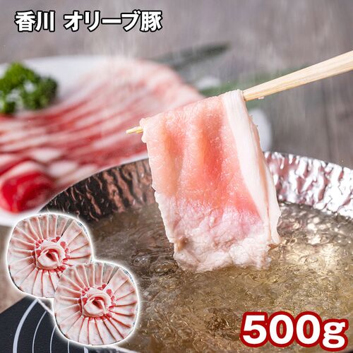 香川 オリーブ豚ローススライス 500g / 冷凍 送料無料