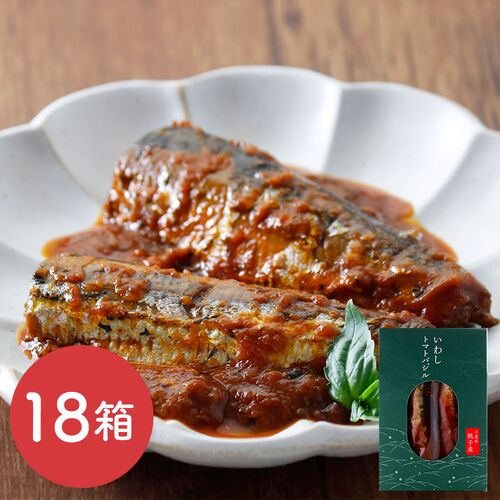 【倉入れ】MIKURIYA いわしトマトバジル （ケース入数：18, ロット：1） / 常温 送料無料