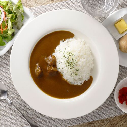 【倉入れ】【上代厳守】オーベルジーヌ監修ビーフカレー（甘口） （ケース入数：12, ロット：1） / カレー レトルト 常温 送料無料