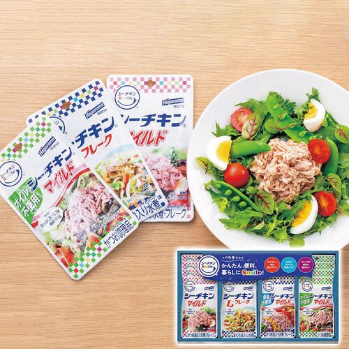 はごろもフーズ シーチキンSmileギフト(マイルド・Lフレーク・食塩不使用マイルド・オイル不使用マイルド各4個) SML-30A 1238-084 / 常温 送料無料 セット