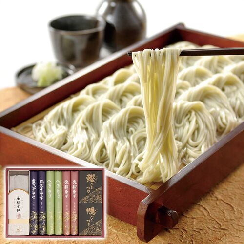 自然芋そば 自然芋そば詰合せ（自然芋そば・更科そば・へぎそば各2袋・全粒そば1箱） KJ30A 1245-089 / 常温 送料無料 セット 蕎麦