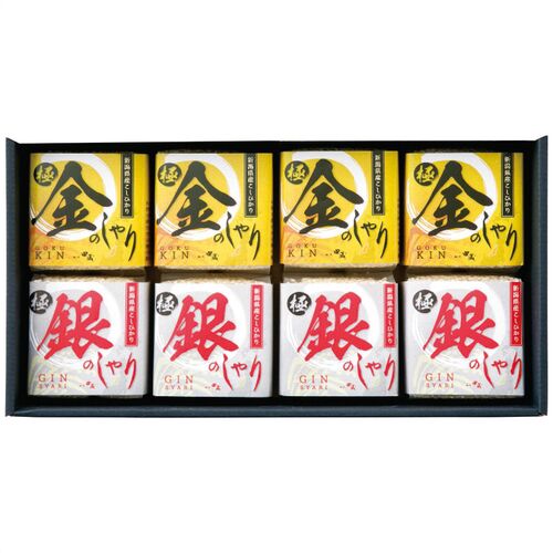 初代田蔵 極金のしゃり・極銀のしゃりギフトセット 各300g(2合)各4個 KIGI-5000 1247-033 / 常温 送料無料 新潟 コシヒカリ こしひかり