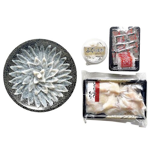 【母の日】 とらふぐフルコース D-100F 1851-046 【二重包装不可】《お届け期間：2026年5月8日～2026年5月10日》 / 冷凍 送料無料 セット ギフト ふぐ フグ