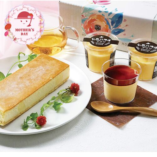【母の日】 とろける北海道プリンとチーズケーキ 440369 1851-363 【二重包装不可】《お届け期間：2026年5月8日～2026年5月10日》 / 冷凍 送料無料 セット ギフト プリン チーズケーキ 北海道