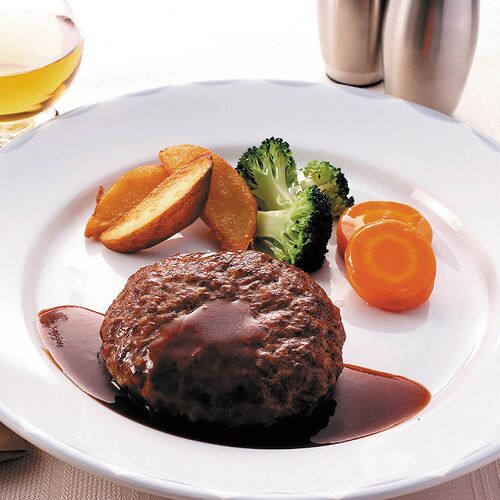 【母の日】 2段仕込みハンバーグ詰合せ 5個 HBK-A 1851-779 【二重包装不可】《お届け期間：2026年5月8日～2026年5月10日》 / 冷凍 送料無料 セット ギフト ハンバーグ