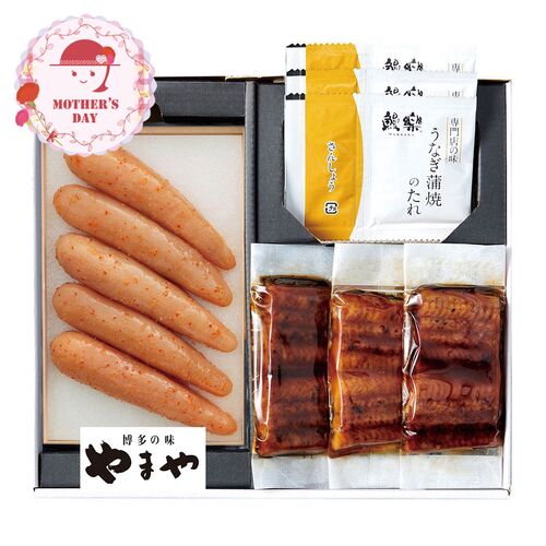 【母の日】 明太子・うなぎ詰合わせ 38323 1852-416 【二重包装不可】《お届け期間：2026年5月8日～2026年5月10日》 / 冷凍 送料無料 セット ギフト 辛子明太子 鰻 ウナギ