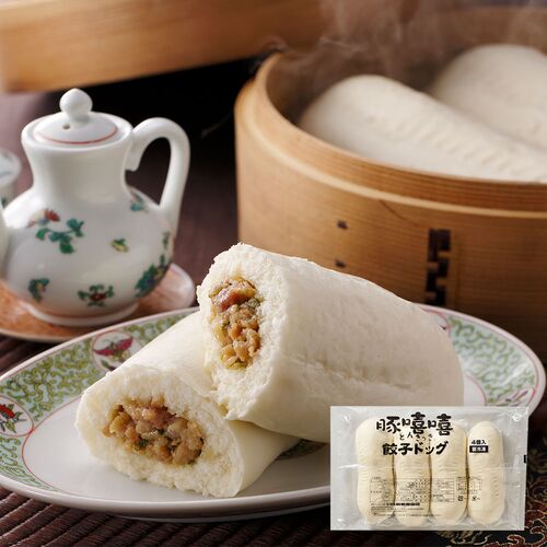 【倉入れ】餃子ドッグ36本(CS納品)(ケース入数：9,ロット：1) / 送料無料 冷凍 中華まん