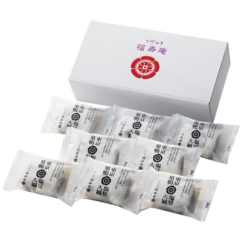 【母の日】 巣鴨「とげぬき福寿庵」東京塩豆大福 8個 FSD808S 1853-521 【二重包装不可】《お届け期間：2026年5月8日～2026年5月10日》 / 冷凍 送料無料 セット ギフト 和菓子 大福
