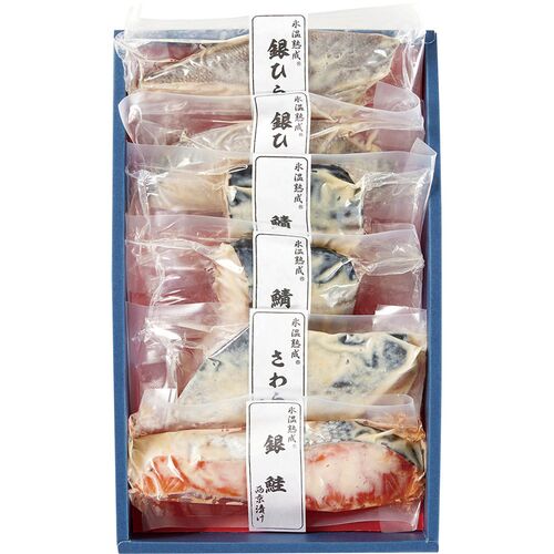 （母の日限定包装）氷温熟成西京漬けギフトセット6切 HSSK-6S 1853-836 【二重包装不可】《お届け期間：2026年5月8日～2026年5月10日》 / 冷凍 送料無料 セット ギフト