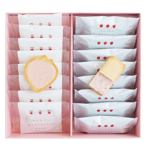 【母の日】 苺のワルツ2種ギフトM  1854-131 【二重包装不可】《お届け期間：2026年5月8日～2026年5月10日》 / 常温 送料無料 セット ギフト クッキー タルト