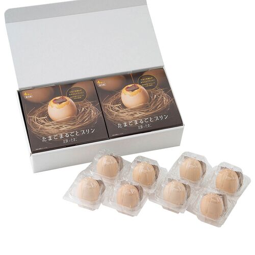 【母の日】 たまごまるごとプリン8個入 KP-R8 1854-624 【二重包装不可】《お届け期間：2026年5月8日～2026年5月10日》 / 冷凍 送料無料 セット ギフト プリン