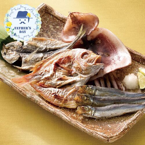 【父の日】 山口魚急便（あじ開き、連子鯛開き、かれい一汐、するめいか開き、うるめ丸干し） K-1 1855-032 【二重包装不可】《お届け期間：2026年6月19日～2026年6月21日》 / 冷凍 送料無料 セット ギフト