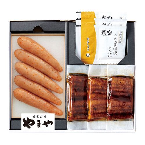 【父の日】 明太子・うなぎ詰合わせ 38323 1855-866 【二重包装不可】《お届け期間：2026年6月19日～2026年6月21日》 / 冷凍 送料無料 セット ギフト 辛子明太子 ウナギ 鰻