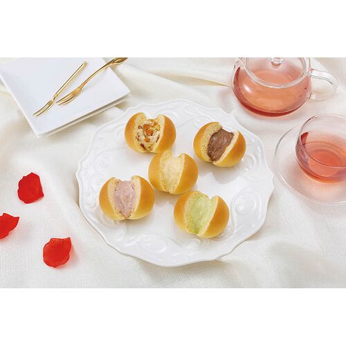 【父の日】 ミニくりーむパン大容量セット C098 1857-062 【二重包装不可】《お届け期間：2026年6月19日～2026年6月21日》 / 冷凍 送料無料 セット ギフト クリームパン