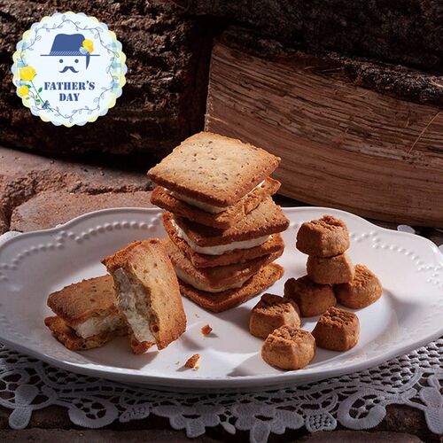 【父の日】 CHEESE CAVERYギフトセットS  1857-202 【二重包装不可】《お届け期間：2026年6月19日～2026年6月21日》 / 常温 送料無料 セット ギフト クッキー サンド チーズ